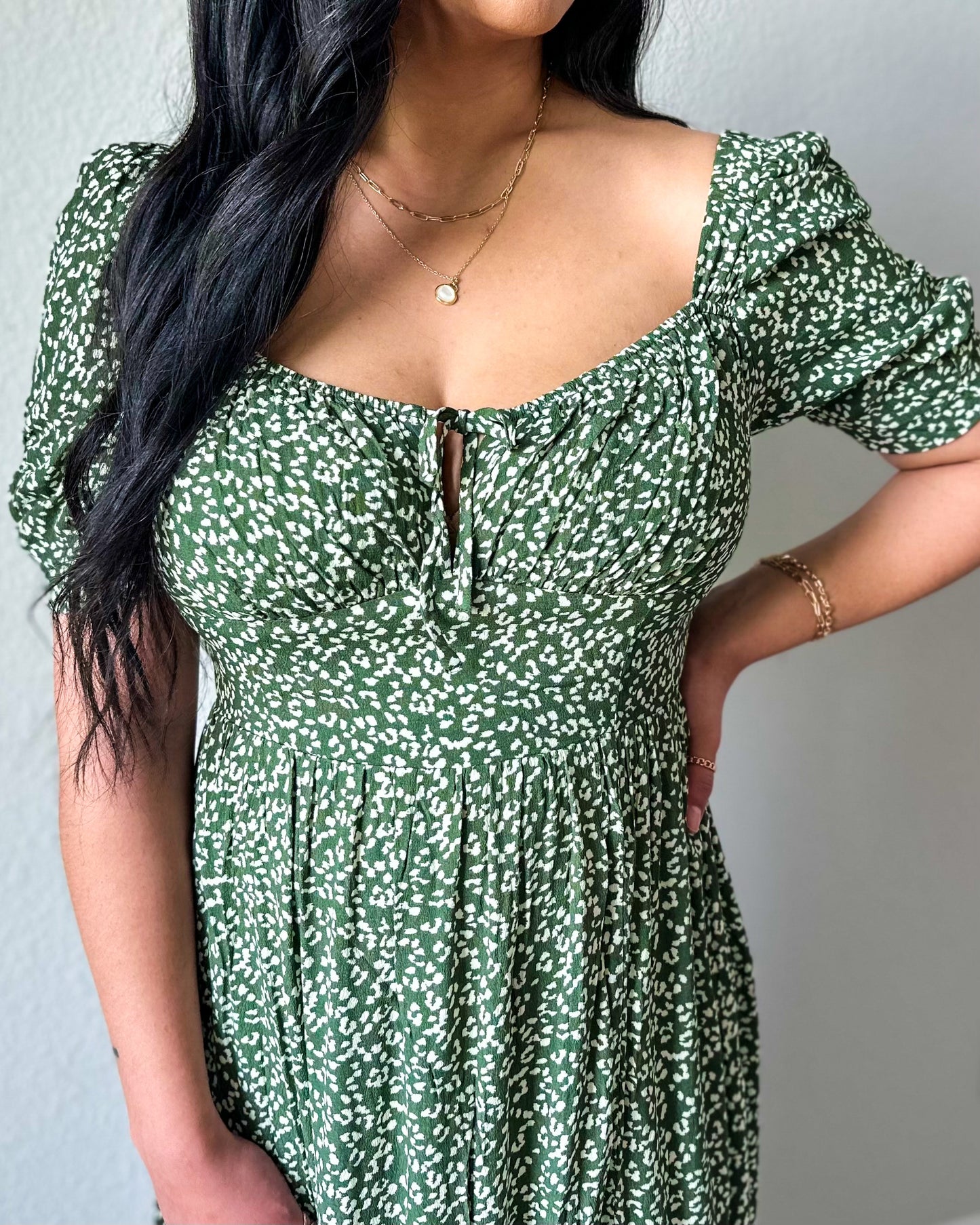 Abigail Printed Midi Dress