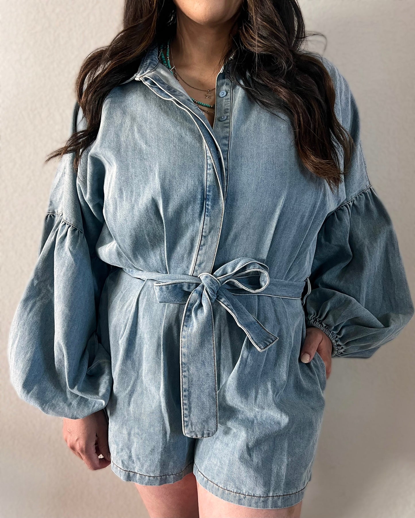 Nashville Denim Romper