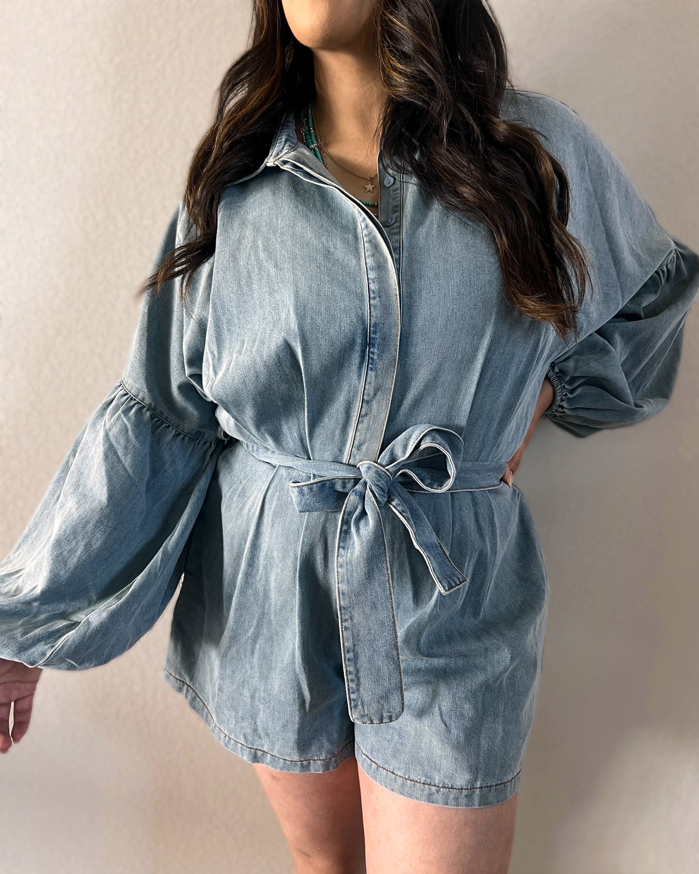 Nashville Denim Romper