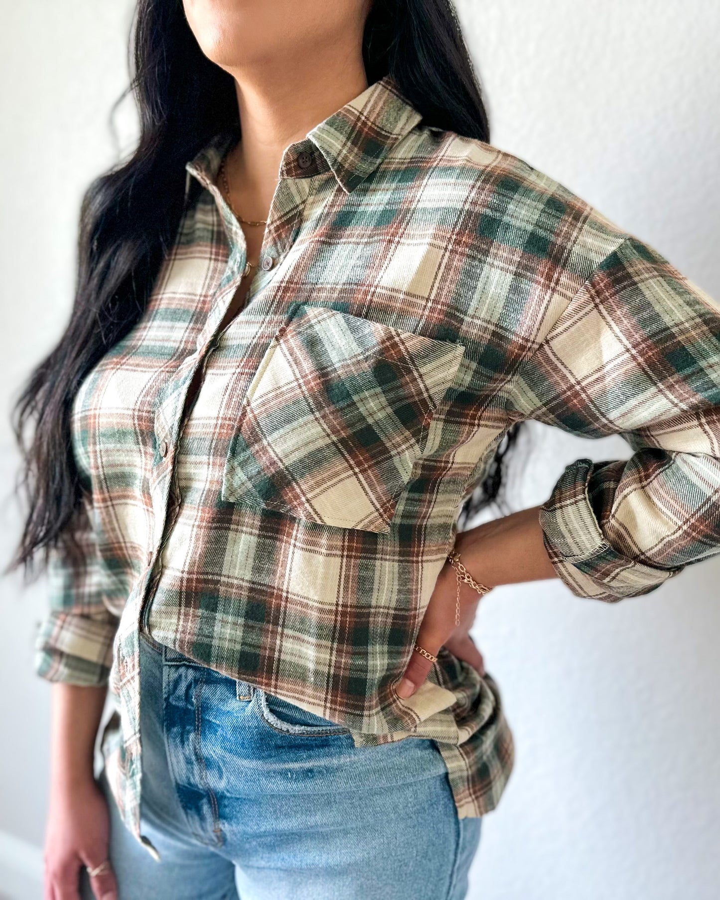 Olivia Flannel Top