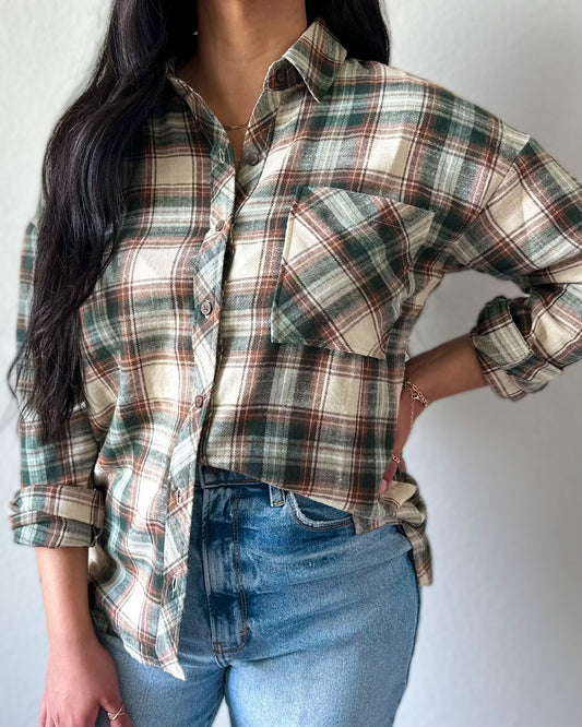 Olivia Flannel Top