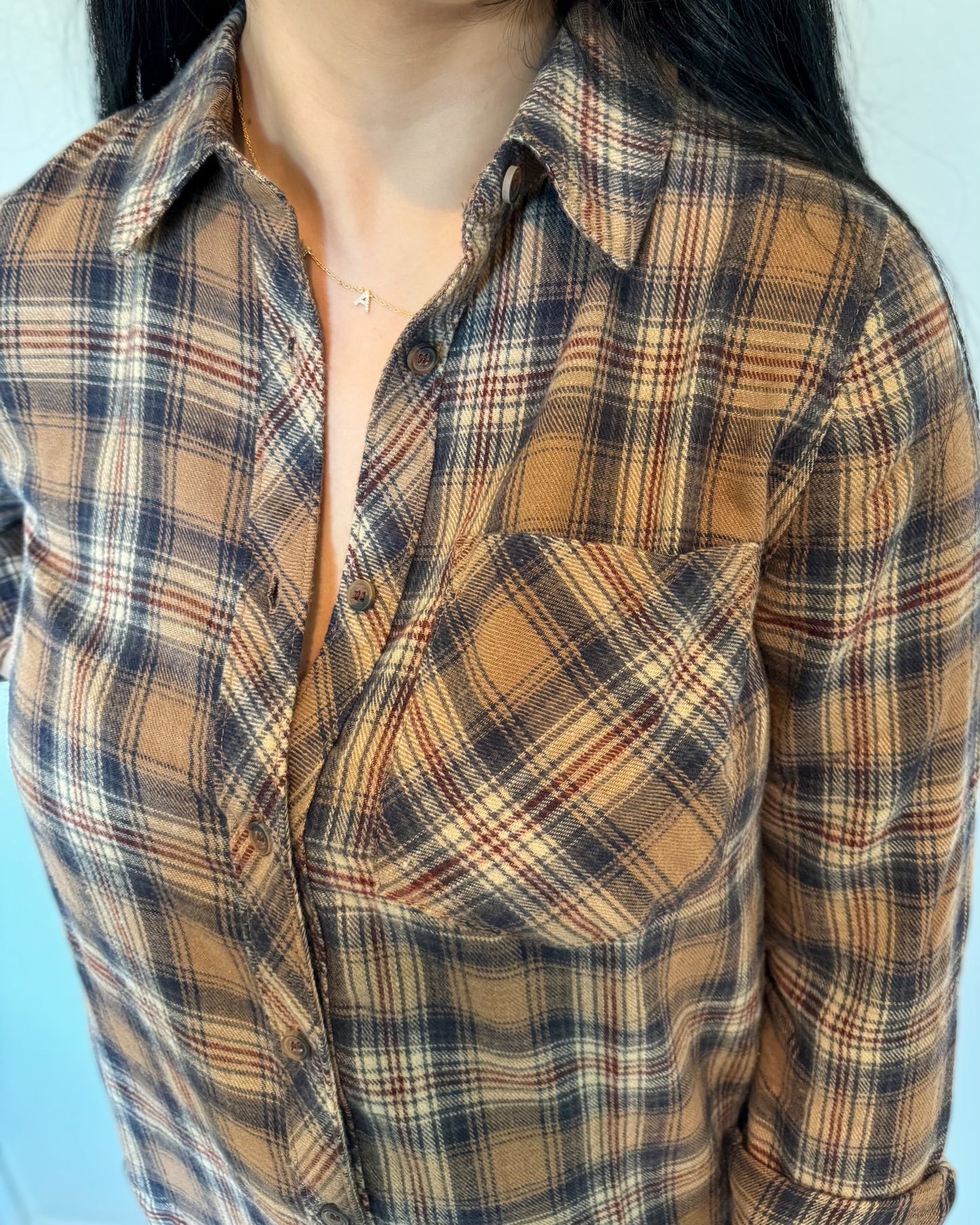 Lily Flannel Top