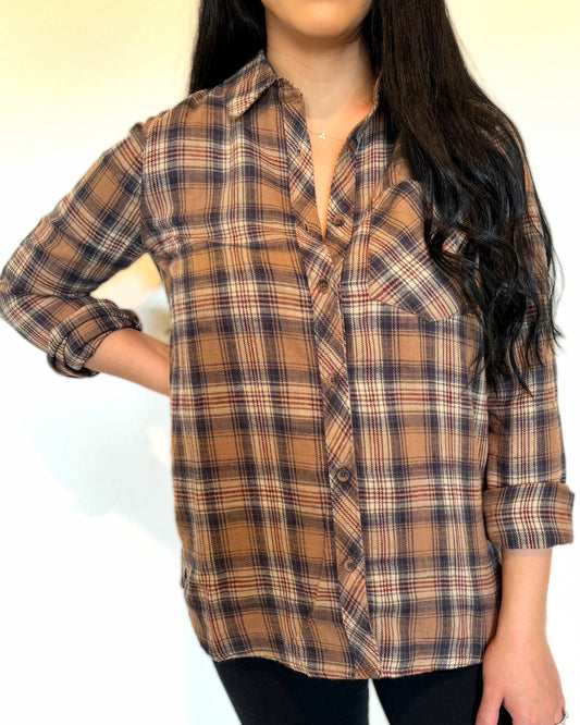 Lily Flannel Top
